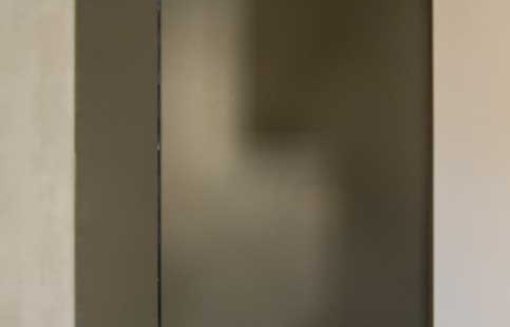 box doccia in vetro bronzom box doccia su misura, vista esterna, da interno stanza